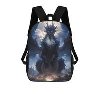 sinyumoney Moonlight Dragon Anime Art Sac À Dos Imprimé En 3D Pour Enfants, Sac D'école, Sac De Voyage Grande Capacité, Sac À Livres, Sac À Dos Pour Enfants 17inch