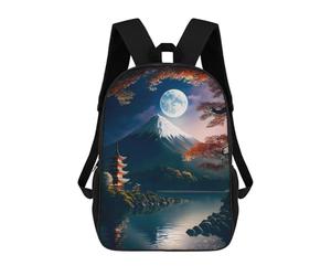 sinyumoney Moonlight Nature Japanese Sac À Dos Scolaire Pour Filles Et Garçons, Avec Poche, Sac À Dos Tendance Pour Enfants 17inch