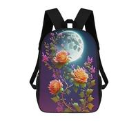 sinyumoney Moonlit Garden Fantasy Sacs À Dos Scolaires Pour Garçons Et Filles, Sacs À Dos Décontractés Pour Le Sport, Sacs À Dos De Grande Capacité Pour L'école Primaire 17inch