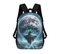 sinyumoney Moonlit Mystique Island Sac À Dos Scolaire Pour Filles Et Garçons, Sac À Dos Avec Poche, Sac À Dos Tendance Pour Enfants 17inch