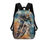 sinyumoney Motocross Rider in Action Sacs À Dos Pour Enfants, Sac À Dos Scolaire Imprimé En 3D Pour Enfants, Sac À Dos De Voyage, Sac À Livres Pour Enfants 17inch Sac D'école