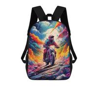 sinyumoney Motorcycle Adventure in Colors Sacs À Dos Décontractés Pour Enfants, Sacs D'école Pour Adolescents, Filles Et Garçons, Sacs À Dos Pour Livres 17inch
