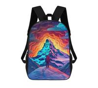 sinyumoney Mountain Adventure Explore Nature's Beauty Sac À Dos Enfant, Sac D'école, Sac À Dos Imprimé 3D Avec Motif De Dessin Animé, Grande Capacité, Pour Garçons Et Filles 17inch
