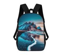 sinyumoney Mountain Beach Sunset Sac À Dos Scolaire, Sac À Dos Pour Garçons Et Adolescents, Cadeau, Sac À Dos Imprimé En 3D, Sac À Dos Scolaire, Sac À Livres 17inch