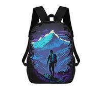 sinyumoney Mountain Hiker's Journey -4 Sacs À Dos Imprimés En 3D Pour Enfants, Sacs D'école Tendance Pour Garçons, Élèves Du Primaire Et Du Collège 17inch
