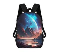 sinyumoney Mountain Lake Landscape Sac À Dos Scolaire, Sac À Dos Pour Garçons Et Adolescents, Cadeau, Sac À Dos Imprimé En 3D, Sac À Dos Scolaire, Sac À Livres 17inch