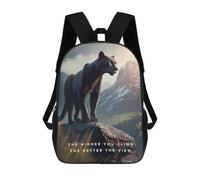sinyumoney Mountain Summit Motivation Sac À Dos Scolaire Imprimé En 3D Pour Enfants, Sac À Dos Garçon/fille, Sac De Voyage Pour Enfants 17inch