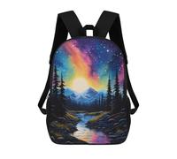 sinyumoney Mountain Sunfall Sacs À Dos Pour Enfants, Sac À Dos Scolaire, Sac À Dos Imprimé En 3D Pour Enfants, Sac À Dos De Voyage, Sac À Livres, Sac D'école Pour Enfants 17inch