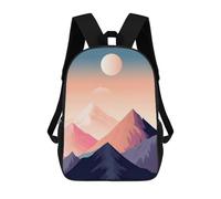 sinyumoney Mountain Sunset Landscape Sacs À Dos Imprimés En 3D Pour Enfants, Sacs D'école Tendance Pour Garçons, Sacs De Voyage, Sacs Scolaires Pour Élèves Du Primaire 17inch