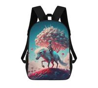 sinyumoney Mushroom Cloud Rider Sac À Dos Scolaire Imprimé En 3D, Sac À Dos Décontracté Pour Enfants, Sac D'école Imprimé En 3D Pour Garçons, Primaire Et Collège 17inch