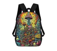 sinyumoney Mushroom Forest -2 Sacs À Dos, Sac À Dos Enfant, Sac D'école, Sac À Dos De Voyage Imprimé En 3D, Accessoire De Mode, Sac À Dos Imperméable Pour Enfants 17inch