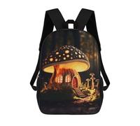 sinyumoney Mushroom House Sac À Dos Scolaire Pour Filles Et Garçons, Grand Sac À Dos Léger Pour Enfants Et Étudiants 17inch