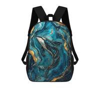sinyumoney Mystic Currents Kintsugi Art Sacs À Dos Pour Enfants, Cartables, Sacs À Dos Scolaires Imprimés En 3D, Sacs À Dos De Voyage Tendance Pour Enfants (primaire, Collège) 17inch