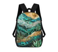 sinyumoney Mystic Dune Kintsugi Art Sac À Dos Scolaire Pour Enfants Imprimé En 3D, Idéal Pour Les Voyages Et Les Lectures, Pour Les Garçons Et Les Élèves Du Primaire 17inch