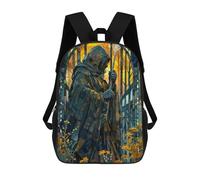 sinyumoney Mystic Wanderer in Bloom Sac À Dos Scolaire Pour Filles Et Garçons, Avec Poche, Sac À Dos Tendance Pour Enfants 17inch