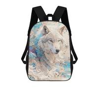 sinyumoney Mystic Wolf Sacs À Dos Scolaires Pour Enfants, Sac D'école Imprimé En 3D Pour Garçons, Élèves Du Primaire Et Du Collège 17inch