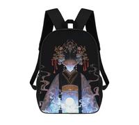 sinyumoney Mystical Asian Princess Sacs À Dos Scolaires Pour Enfants, Sac D'école Imprimé En 3D Pour Garçons, Élèves Du Primaire Et Du Collège 17inch