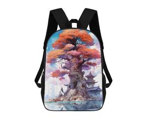 sinyumoney Mystical Big Tree Sac À Dos Scolaire, Sac À Dos Pour Garçons Et Adolescents, Cadeau, Sac À Dos Imprimé En 3D, Sac À Dos Scolaire, Sac À Livres 17inch