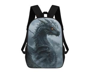 sinyumoney Mystical Black Dragon Sac À Dos Scolaire Pour Adolescents, Imprimé En 3D, Ajustable, À Poches Tendance, Pour Enfants, Garçons, Filles, Étudiants Et Adolescents 17inch