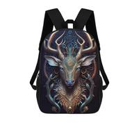 sinyumoney Mystical Cosmic Deer Sac À Dos Scolaire Pour Filles Et Garçons, Grande Capacité, Léger, Pour Enfants Et Étudiants 17inch