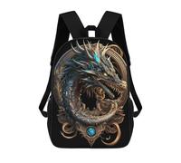 sinyumoney Mystical Cosmic Dragon Sacs À Dos Imprimés En 3D Pour Enfants 17inch Sacs À Dos Tendance Et Décontractés Pour La Journée, Sacs De Voyage, Sacs À Dos D'extérieur Pour Garçons Et Filles