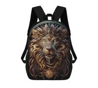 sinyumoney Mystical Cosmic Lion Sac À Dos Scolaire Pour Enfants, Sac À Dos De Voyage Décontracté, Grand Sac À Dos Pour Garçons Et Filles 17inch