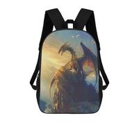 sinyumoney Mystical Dragon On A Cliff Sac À Dos Scolaire Pour Filles Et Garçons, Grande Capacité, Léger, Pour Enfants Et Étudiants 17inch