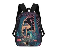 sinyumoney Mystical Forest Pathway Sac À Dos Scolaire Pour Enfants 17 Pouces, Sac À Dos Décontracté Pour Les Voyages, Grand Sac À Dos De Jour Pour Garçons Et Filles 17inch