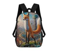 sinyumoney Mystical Fox Encounters Sacs À Dos Pour Enfants, Cartables 3D Personnalisés Pour Garçons Et Filles, Grands Sacs À Dos Scolaires Décontractés 17inch