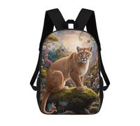 sinyumoney Mystical Mountain Lion Sacs À Dos Pour Enfants, Sac À Dos Scolaire, Sac À Dos Imprimé En 3D Pour Enfants, Sac À Dos De Voyage, Sac À Livres, Sac D'école Pour Enfants 17inch