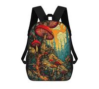 sinyumoney Mystical Mushroom Forest-2 Sac À Dos Enfant, Cartable, Sacs À Dos Scolaires Imprimés En 3D Pour Élèves Du Primaire Et Du Collège, Cadeau D'anniversaire Pour Adolescents 17inch