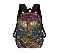 sinyumoney Mystical Mushroom Forest-5 Sacs À Dos, Sac À Dos Enfant, Sac D'école, Sac À Dos De Voyage Imprimé En 3D, Accessoire De Mode, Sac À Dos Imperméable Pour Enfants 17inch