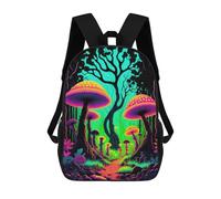 sinyumoney Mystical Mushroom Forest-7 Sac À Dos Scolaire Imprimé En 3D Pour Garçons Et Filles, Sac À Dos Pour Enfants, Sac De Voyage 17inch
