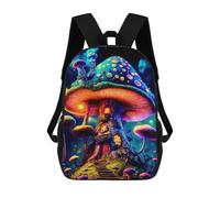 sinyumoney Mystical Mushroom House-1 Sacs À Dos Décontractés Pour Enfants, Sacs D'école Pour Adolescents, Filles Et Garçons, Sacs À Dos Pour Livres 17inch