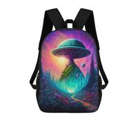 sinyumoney Mystical Mushroom Universe Sac À Dos Scolaire Pour Filles Et Garçons, Grande Capacité, Léger, Pour Enfants Et Étudiants 17inch