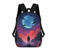 sinyumoney Mystical Night Journey Sac À Dos Scolaire Pour Enfants, Imprimé En 3D, Pour Garçons, Élèves Du Primaire Et Du Collège 17inch