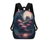 sinyumoney Mystical Night The Lake Sacs À Dos Scolaires Pour Enfants, Sac D'école Imprimé En 3D Pour Garçons, Élèves Du Primaire Et Du Collège 17inch