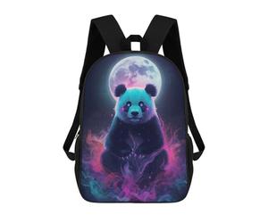sinyumoney Mystical Panda with Moon And Smoke Sac À Dos, Cartable Imprimé En 3D, Sac À Goûter, Sac À Dos De Voyage, Sac À Dos Entre Amis, Sac À Dos Scolaire Pour Filles Et Garçons 17inch