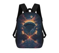 sinyumoney Mystical Portal Reflections Sac À Dos Scolaire Imprimé En 3D Pour Garçons Et Filles, Sac À Dos Pour Ordinateur Portable Pour Enfants/étudiants/adultes 17inch