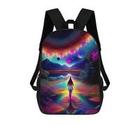 sinyumoney Mystical Psychonaut Sacs À Dos Pour Enfants, Sac D'école Imprimé En 3D, Cartable Pour Enfants, Sac De Voyage, Sac À Dos Garçon Fille, Sac D'école Pour Enfants 17inch