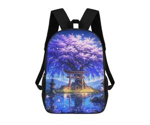 sinyumoney Mystical Sakura Portal Sac À Dos Enfant, Cartable Imprimé En 3D Pour Garçons Et Adolescents 17inch