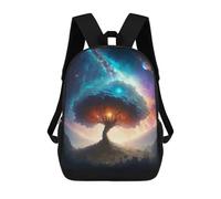 sinyumoney Mystical Space Tree Sacs À Dos Scolaires Pour Enfants, Sac D'école Imprimé En 3D Pour Garçons, Élèves Du Primaire Et Du Collège 17inch