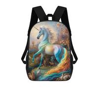 sinyumoney Mystical Unicorn Safari Sacs À Dos Pour Enfants, Cartables Imprimés En 3D, Sacs À Dos Pour Élèves Du Primaire Et Du Collège (garçons Et Filles) 17inch