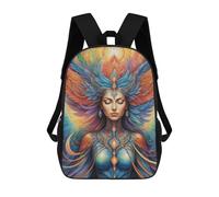 sinyumoney Mystical Woman with Wings Sac À Dos Scolaire Pour Enfants Imprimé En 3D, Idéal Pour Les Voyages Et Les Livres 17inch