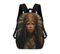 sinyumoney Native American Headdress Art-3 Sac À Dos Imprimé 3D Pour Enfants, Sac À Dos Léger Pour Écoliers Et Écoliers, Sac À Goûter Pour La Crèche 17inch