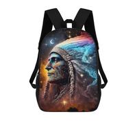 sinyumoney Native American Spirituality Art Print Sac À Dos Enfant, Sac À Dos Anime, Grand Sac À Dos Enfant, Sac À Dos Imprimé En 3D Pour Enfants, Cartable, Cartable Pour Garçons Et Filles 17inch