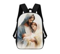 sinyumoney Nativity Scene - Baby Jesus, Mary & Josef Sac À Dos, Cartable Imprimé En 3D, Sac À Goûter, Sac À Dos De Voyage, Sac À Dos Entre Amis, Sac À Dos Scolaire Pour Filles Et Garçons 17inch