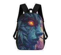 sinyumoney Nature Spirit with Burning Eye Sac À Dos Scolaire Imprimé En 3D Pour Garçons Et Filles, Sac À Dos Pour Ordinateur Portable Pour Enfants/étudiants/adultes 17inch