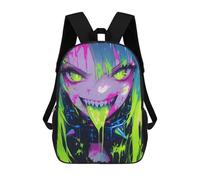sinyumoney Neon Anime Girl Sacs À Dos 17 Pouces Pour Enfants, Sacs D'école Imprimés En 3D Pour Élèves Du Primaire Et Du Collège, Garçons Et Filles