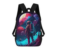 sinyumoney Neon Astronaut Sac À Dos Enfant, Cartable Pour Garçons Et Adolescents, Sac À Dos De Voyage, Sac À Dos Scolaire, Sac À Livres 17inch